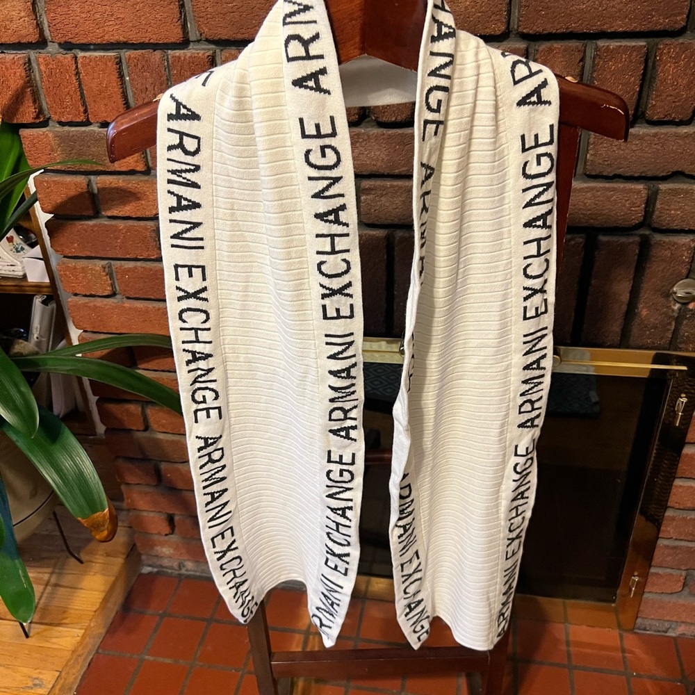 Armani exchange cotton knit scarf in great condition